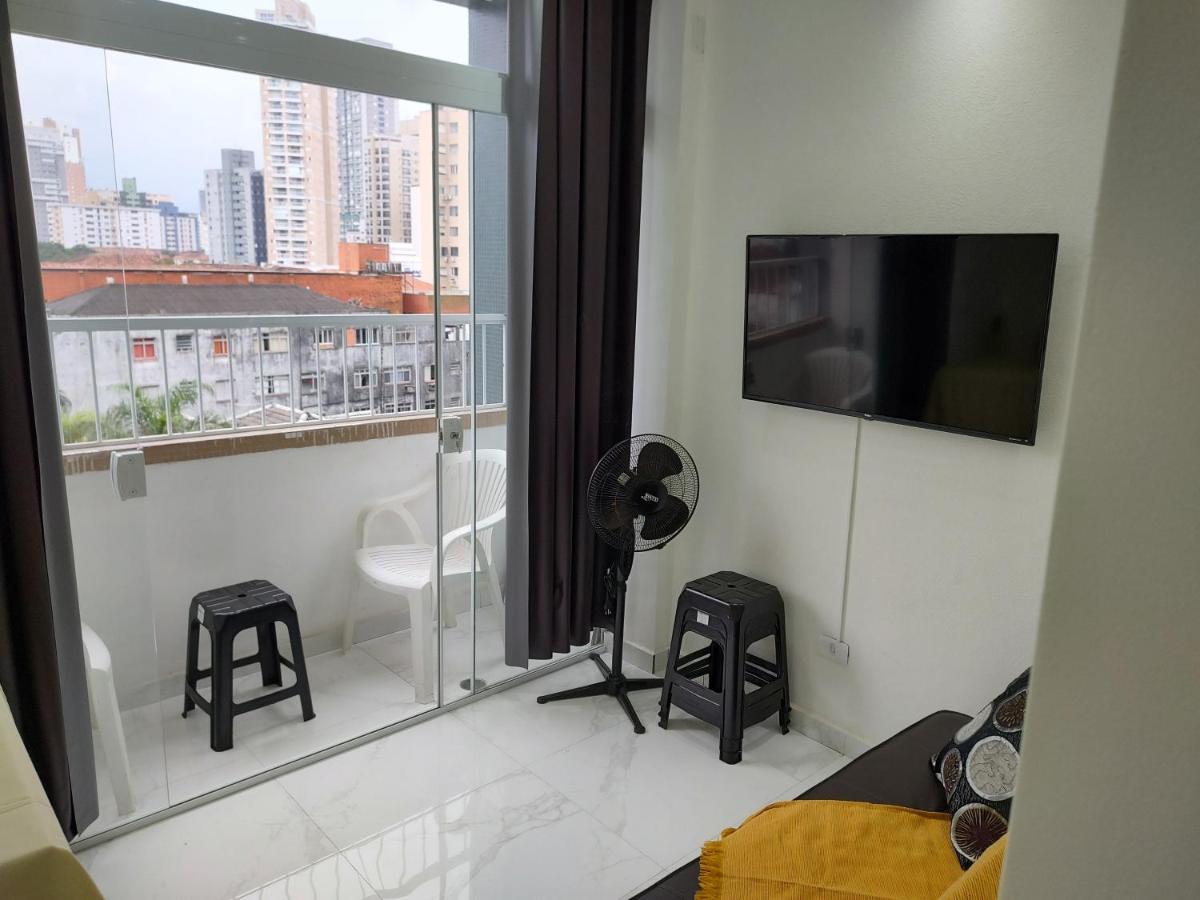סנטוס Apartamento Na Praia Do Gonzaga מראה חיצוני תמונה